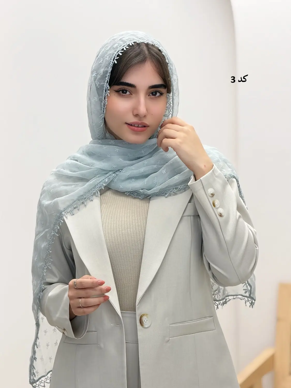 4537-شال وارداتی پاپیون